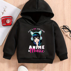 Baby Cartoon Girl Print Sweatshirt Kids Spring Autumn Hoodie