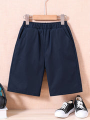 Boys Solid Shorts Bottoms For Kids Clothes