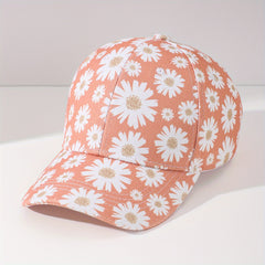 Men's Flower Sun Hat Baseball Cap for Running Outdoor Activities