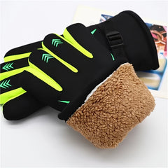Men's Winter Warm Plush Gloves - Windproof & Coldproof