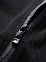 Men's Contrast Stitching Baseball Collar Jacket Coat