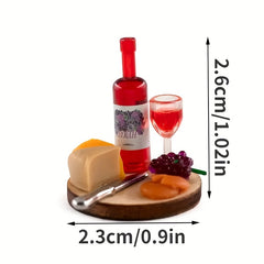 Dollhouse Accessories Mini Cakes Wine Glasses & More - Perfect for Decor