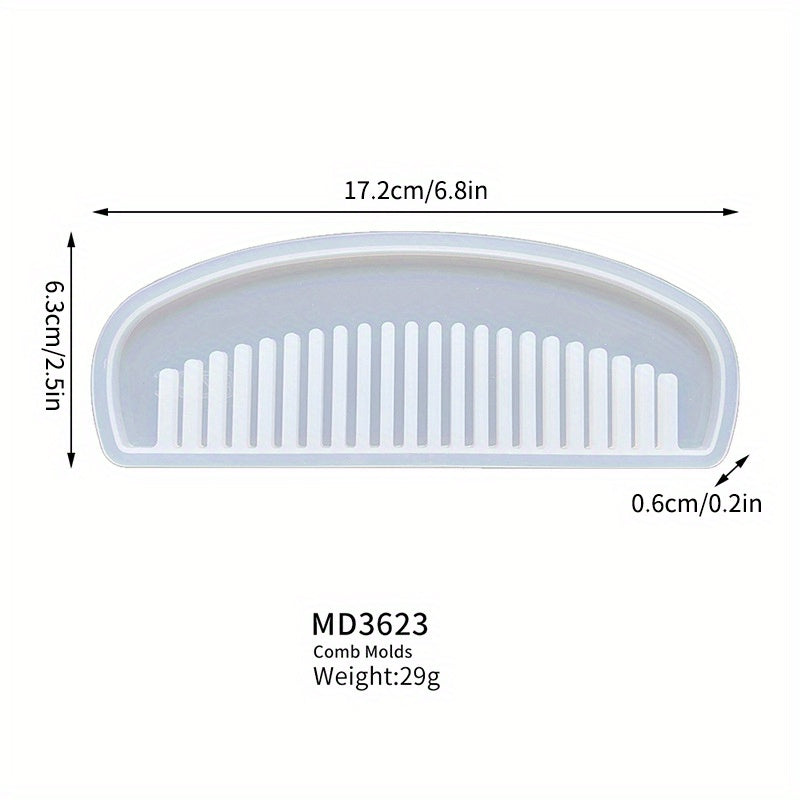 Retro Ladies Hair Comb Silicone Mold for DIY