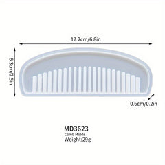 Retro Ladies Hair Comb Silicone Mold for DIY