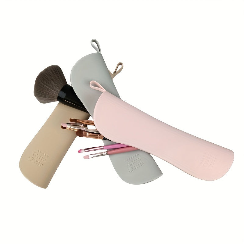 Travel Silicone Makeup Brush Holder Portable Cosmetic Organizer