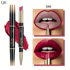 Waterproof Double Ended Lipstick and Lip Liner Pencil Matte Finish