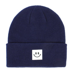 Toddler Beanie Knit Hat Smile Face Graphic Winter Warm Cap