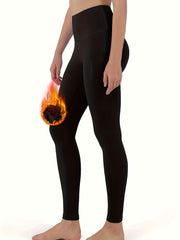 Thickened Fleece Yoga Leggings High Stretch Workout Tight Pants