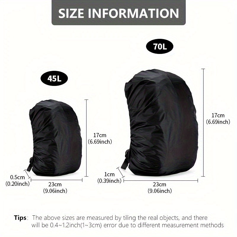 Waterproof Backpack Rain Cover - Durable & Foldable
