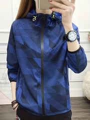 Women's Waterproof Outdoor Jacket Windproof Hooded Activewear
