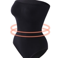 Strapless Shaping Bodysuit Seamless Tummy Control Slimming Body Shaper