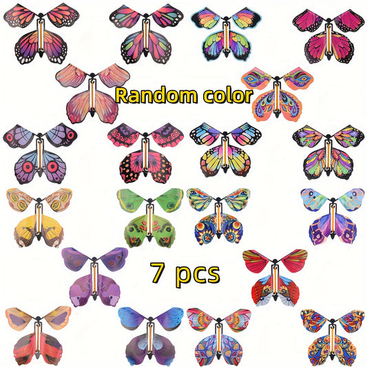 30 Magic Butterfly Toys Assorted Colors Surprise Party Favors Birthday Greeting