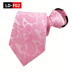 Business Wedding Classic Zipper Necktie For Men