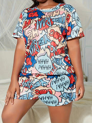 Y2K Pop Art Print Pajama Set
