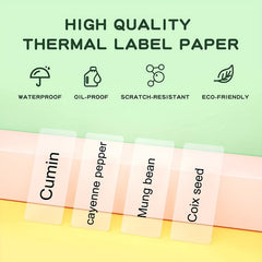 Transparent Label Maker Tape for MARKLIFE P11 P12 P15 P50S Label Printer