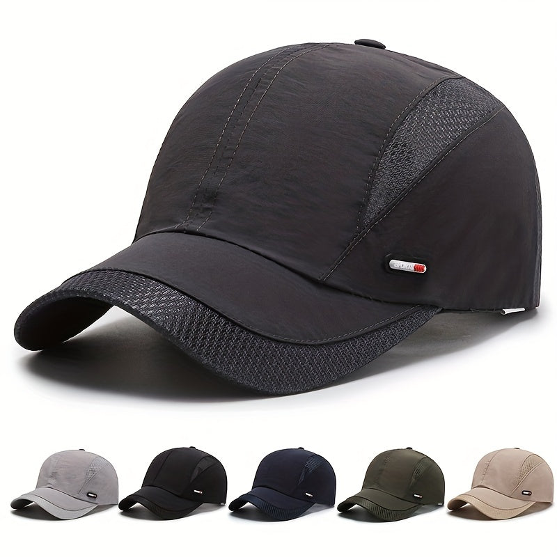 Men's Breathable Mesh Baseball Cap Snapback Sport Dad Fishing Hat