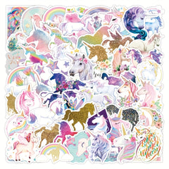 50pcs Golden Onion Unicorn Graffiti Stickers Matte Paper