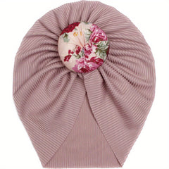 Threaded Ball Head Printed Halogen Gate Baby Headscarf