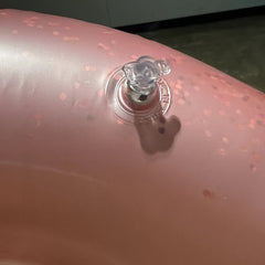 Inflatable Flamingo Pool Swimming Ring with Sequins