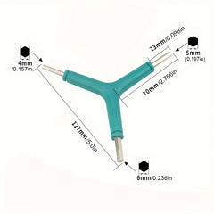 Y shaped 3-in-1 Bike Repair Tool Hex Spanner