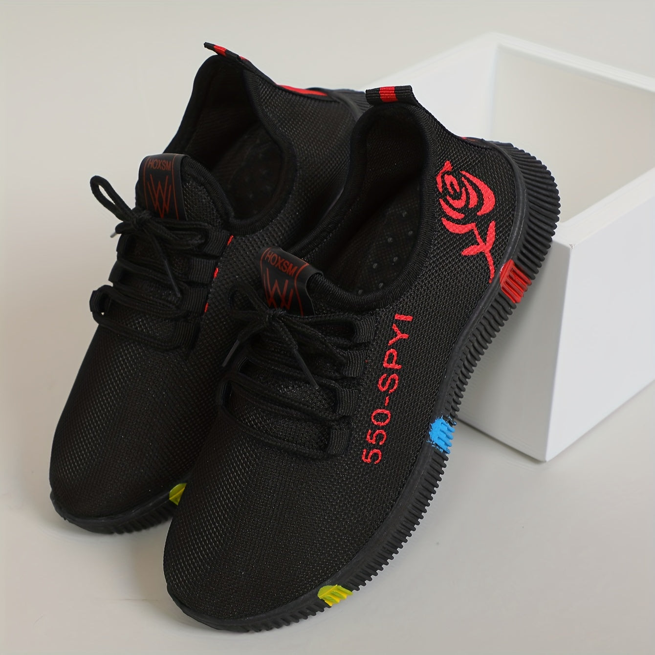 Women's Print Mesh Breathable Running Shoes Lightweight Travel Sport Shoes