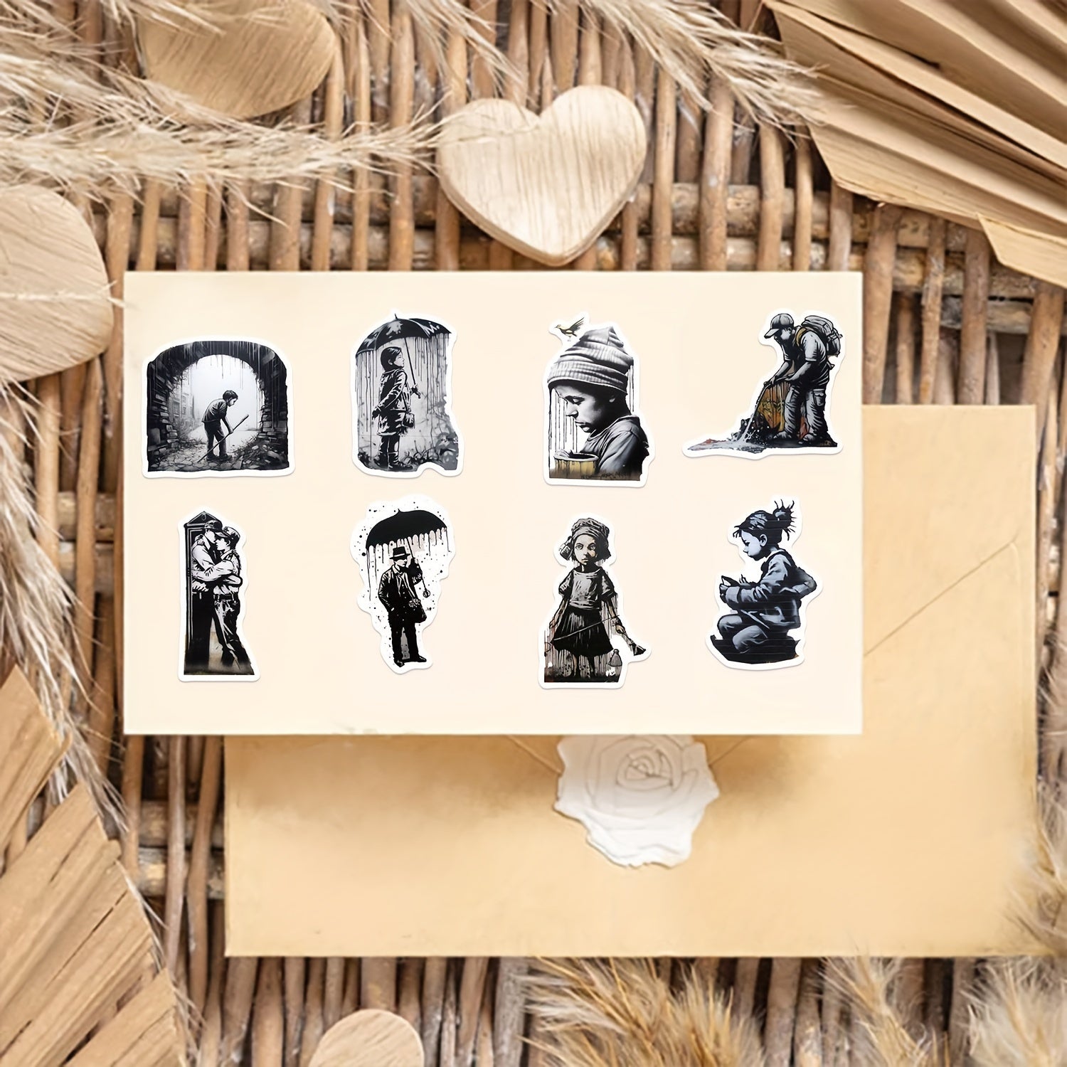 50pcs Abstract Art Style Graffiti Stickers for Laptop Helmets Cup