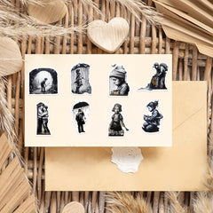 50pcs Abstract Art Style Graffiti Stickers for Laptop Helmets Cup