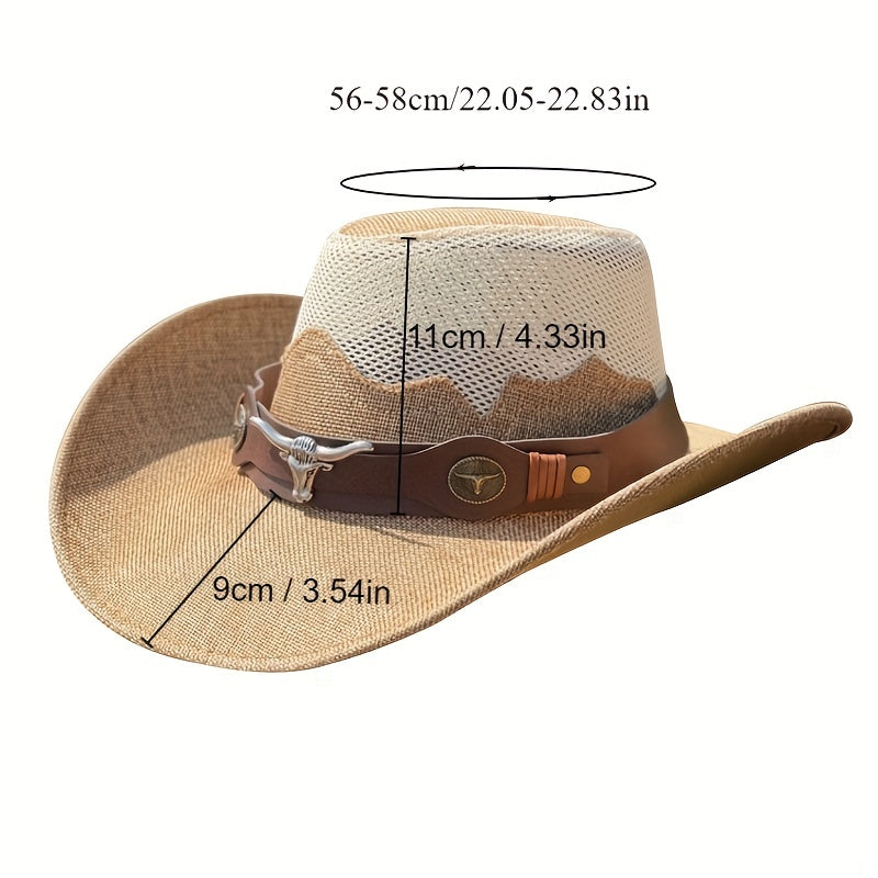 Breathable Sunshade Cowboy Hat for Outdoor Activities