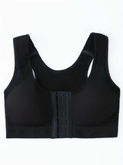 Front Buckle Sports Bra Comfy & Breathable Tank Bra