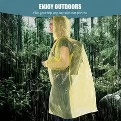 4pcs Portable Disposable Raincoats for Hiking and Cycling