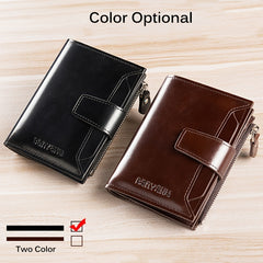 Vintage Men's RFID Bifold Leather Wallet
