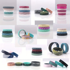 Fashionable Minimalist Silicone Rings Non-toxic Women&Men