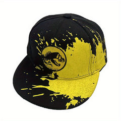 Casual Doodle Dinosaur Embroidery Baseball Cap Sun Protection Hip Hop Style