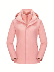 Women's 3-in-1 Waterproof Jacket for Outdoor Adventures