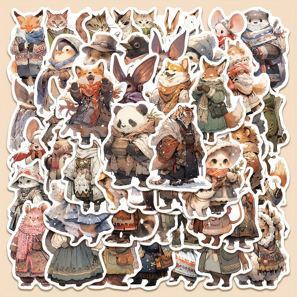 Winter Animal Series Stickers | Waterproof Vinyl for Laptops, Bottles