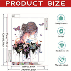 Butterfly Pattern Diamond Painting Kit for Home Decor
