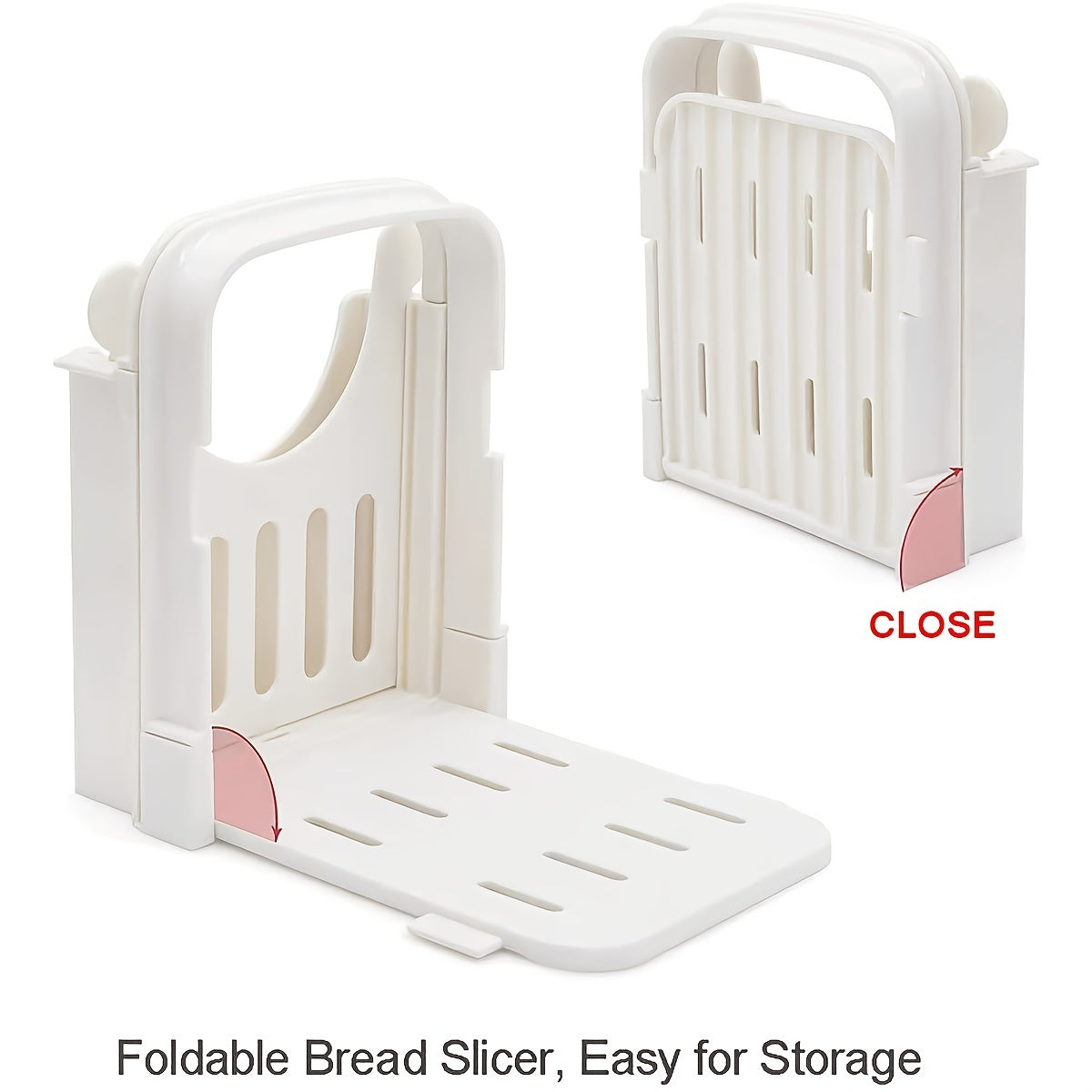 Adjustable Foldable Bread Slicer for Perfectly Sliced Bread Every Time
