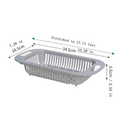 Retractable Sink Drain Basket Multifunctional Fruit And Vegetable Washing Basket
