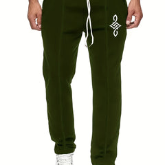 Geometric Pattern Drawstring Sweatpants Men s Casual Pants