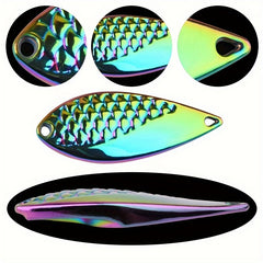 Metal Bionic Bait for Perch and Bass Fishing Spoon 2.5g-20g