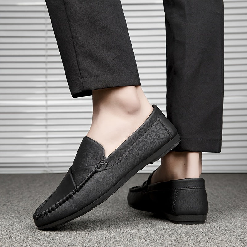 Men's Moc Toe Loafer Shoes Non Slip Slip On Driving Shoes