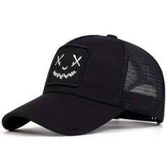 Men's Happy Face Baseball Cap Adjustable Casual Hat Spring Autumn Summer Style