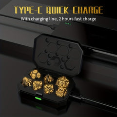 7pcs Faced Dice Led Light Dice Game Enhance Game Night