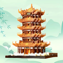 Yellow Crane Tower Building Blocks Set - Ancient Chinese Architecture Model