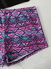 Geo Print Tankini Set & Shorts Swimsuit