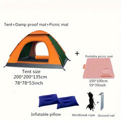Thickened Rainproof Camping Tent Lightweight Portable Beach Hiking