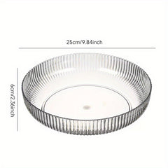 Round Transparent Snack Dried Fruit Plate Fruit Bowl