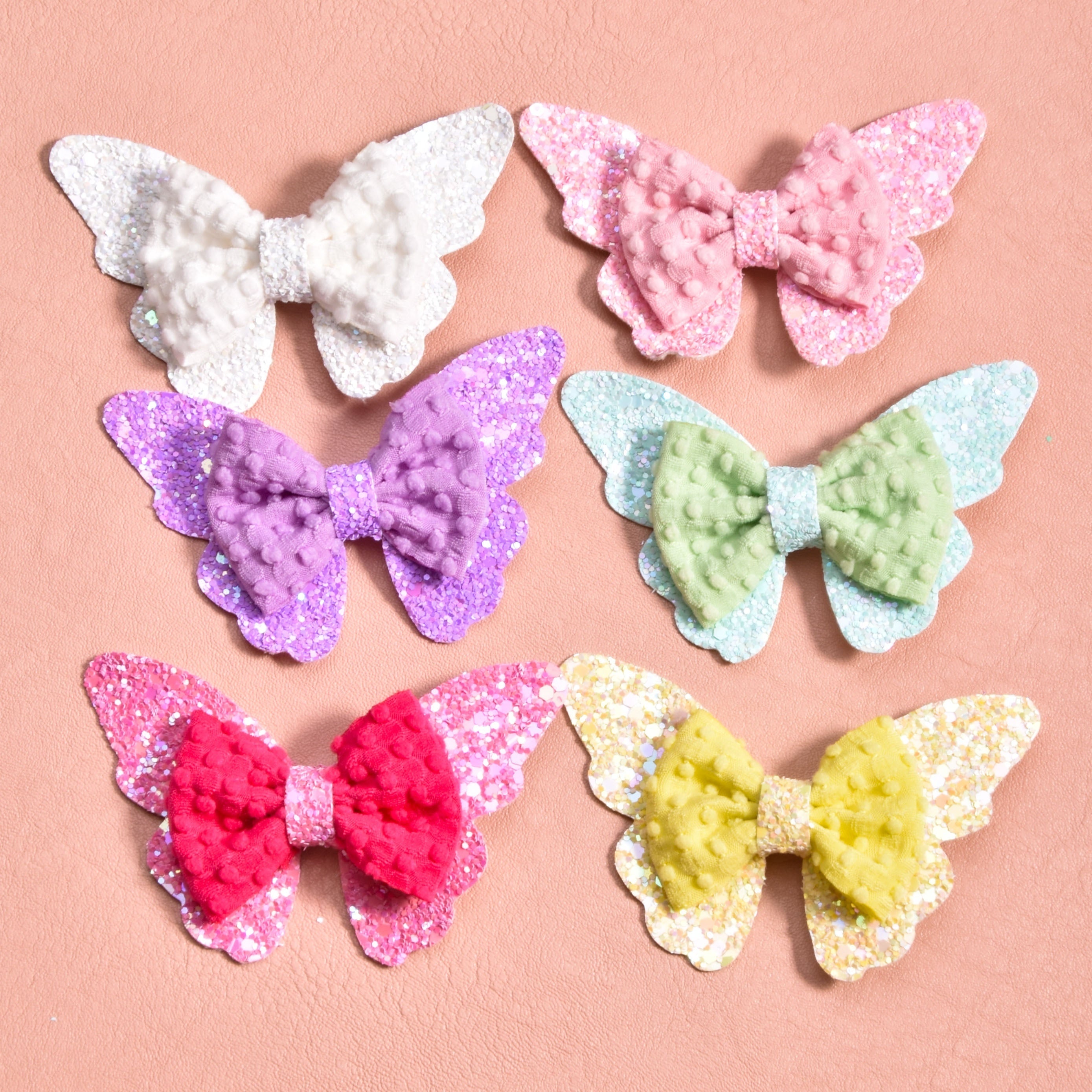 2pcs Butterfly Bowknot Hair Clip Hair Accessories