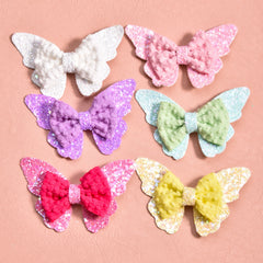 2pcs Butterfly Bowknot Hair Clip Hair Accessories