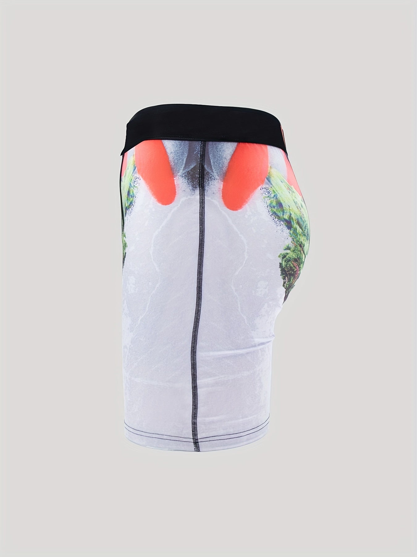 Men's Lips Pattern Boxer Shorts High Stretch Breathable Elastic Waist